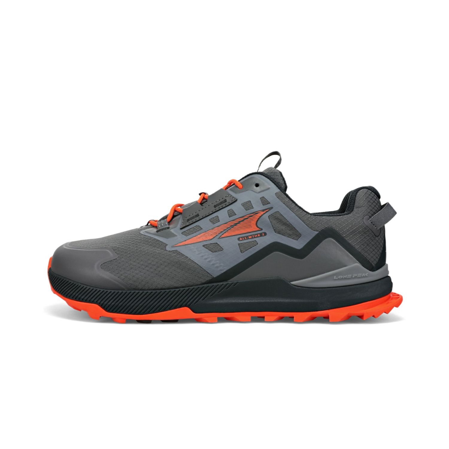 Altra Lone Peak All-wthr Low 2 Scarpe Trekking Uomo Grigie Arancioni | Italia-06597439