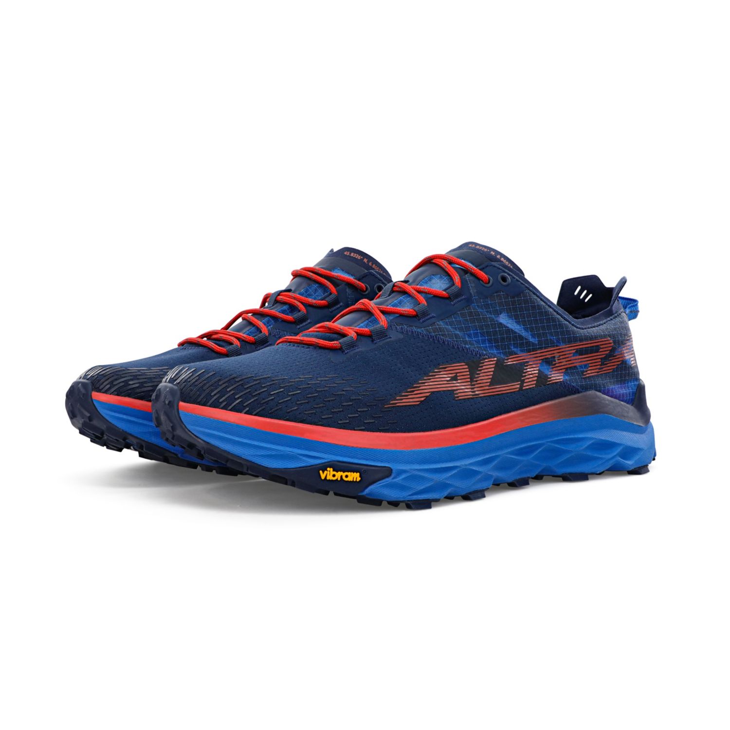 Altra Mont Blanc Scarpe da Trail Running Uomo Blu Rosse | Italia-10596239